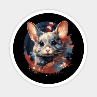 Patriotic Chinchilla Magnet